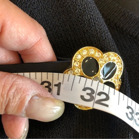 Vintage St. John Dress, Black, Size 10 - Picture 10 of 10